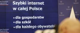 Grafika informująca o konkursie na inwestycje w szybki internet w Polsce