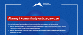 Alarmy i komunikaty ostrzegawcze