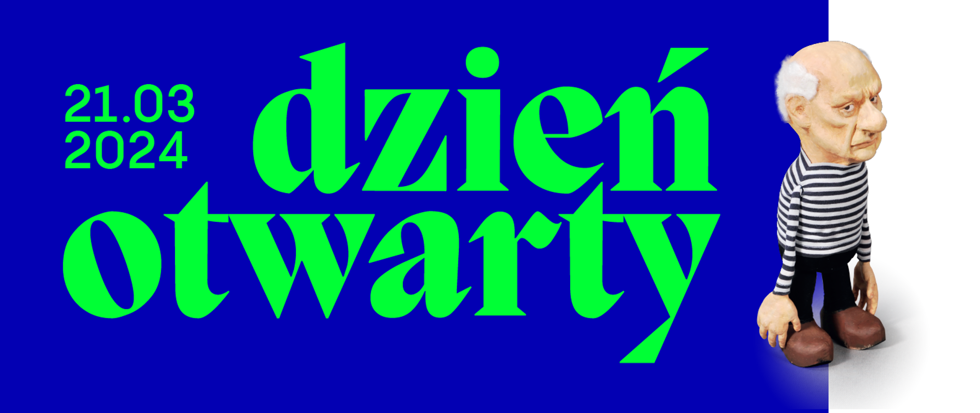 Baner informujący o dniu otwartym w szkole