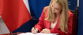 Zdjęcie z konferencji prasowej nt. podpisania porozumienia w sprawie współpracy na rzecz promocji profilaktyki, edukacji zdrowotnej i upowszechniania dobrych praktyk w tym zakresie.