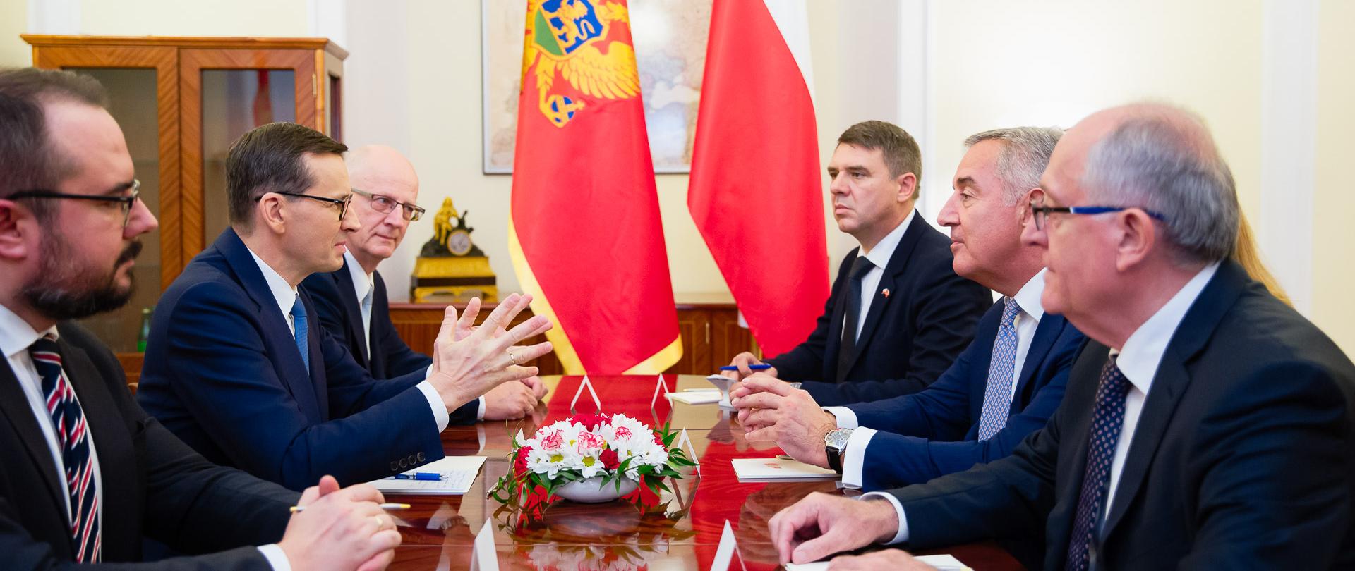Spotkanie premiera z prezydentem Czarnogóry.