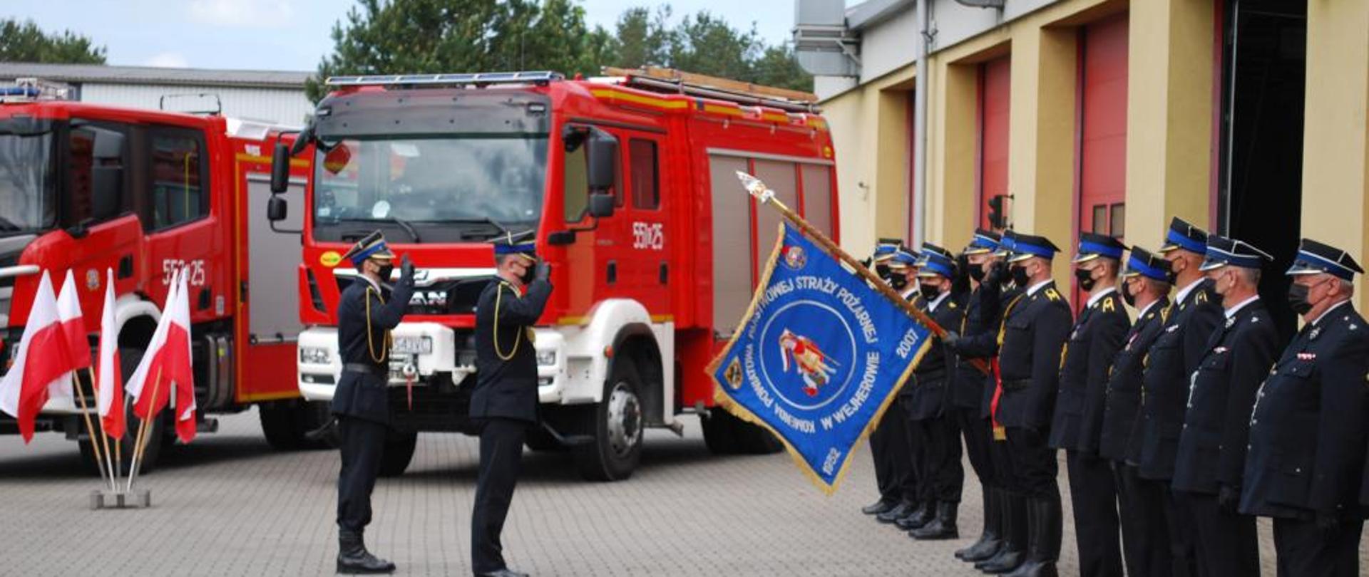 zdjęcie przedstawia powiatowe obchody dnia strażaka