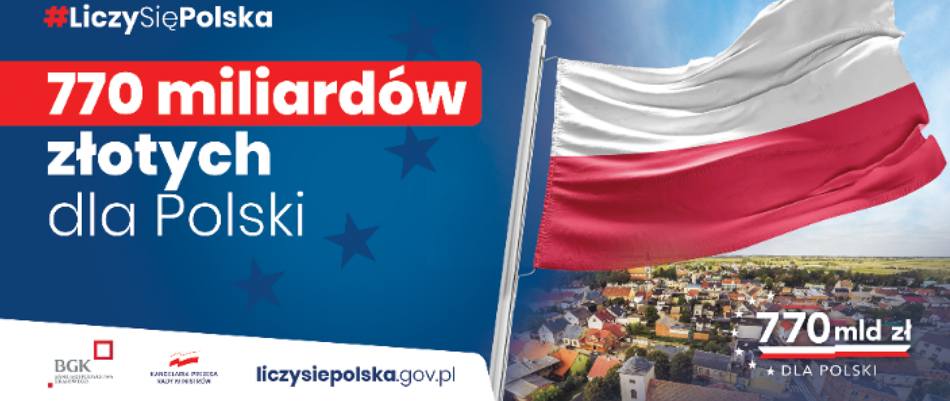 Banner: 770 mld zł dla Polski.