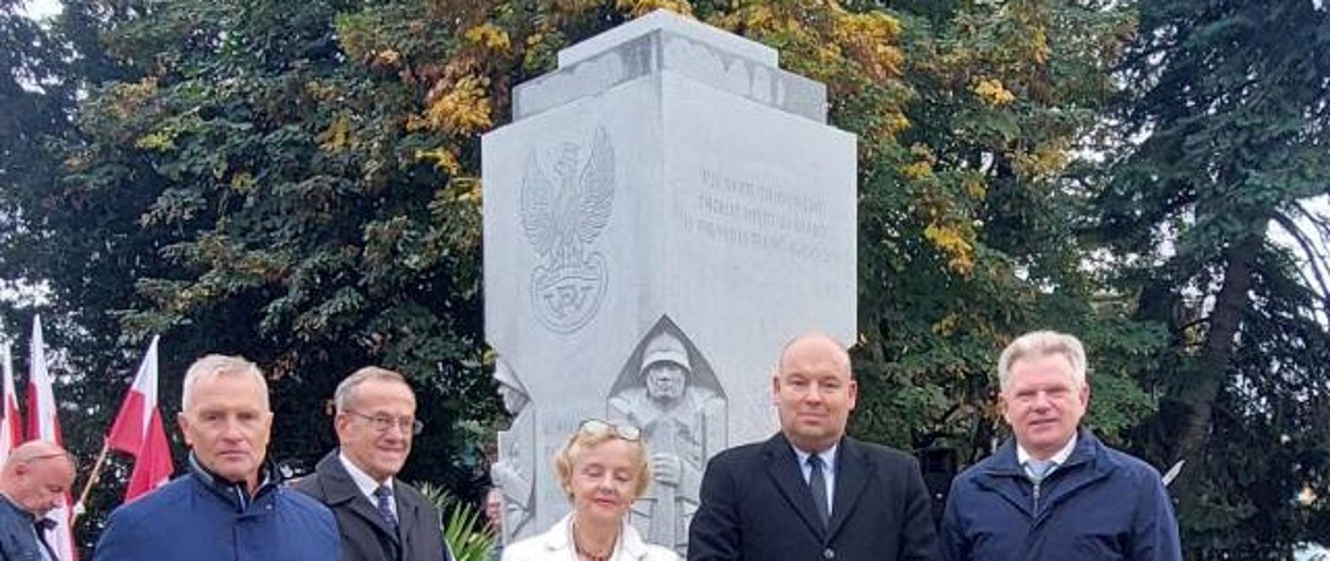 Uroczystość odsłonięcia pomnika Błękitnej Armii generała Hallera w Lesznie 
