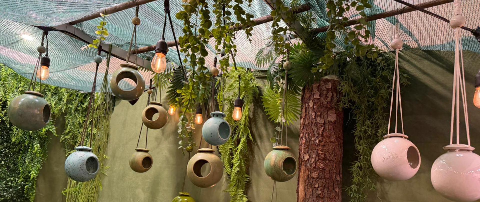 Stoisko wystawowe - ozdoby ogrodowe