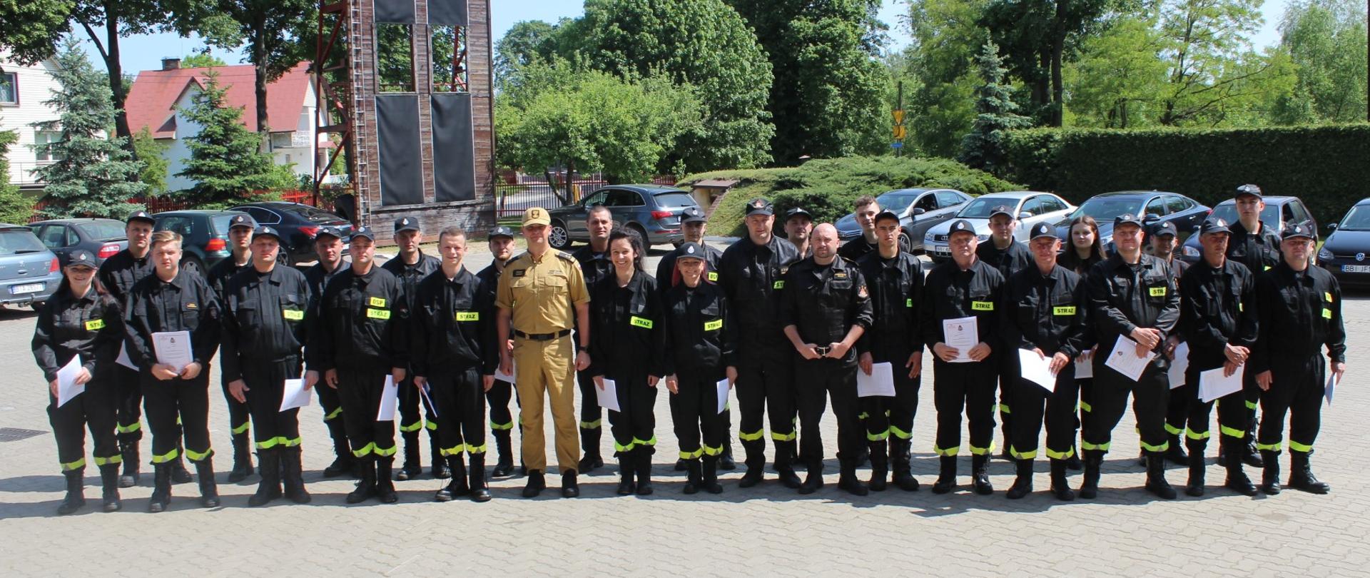 Szkolenie podstawowe strażaków ratowników Ochotniczych Straży Pożarnych z terenu powiatu bielskiego