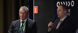 Wiceminister Tomasz Dąbrowski podczas panelu dyskusyjnego „Przyszłość rynku energii a pomoc publiczna w sektorze energii” 