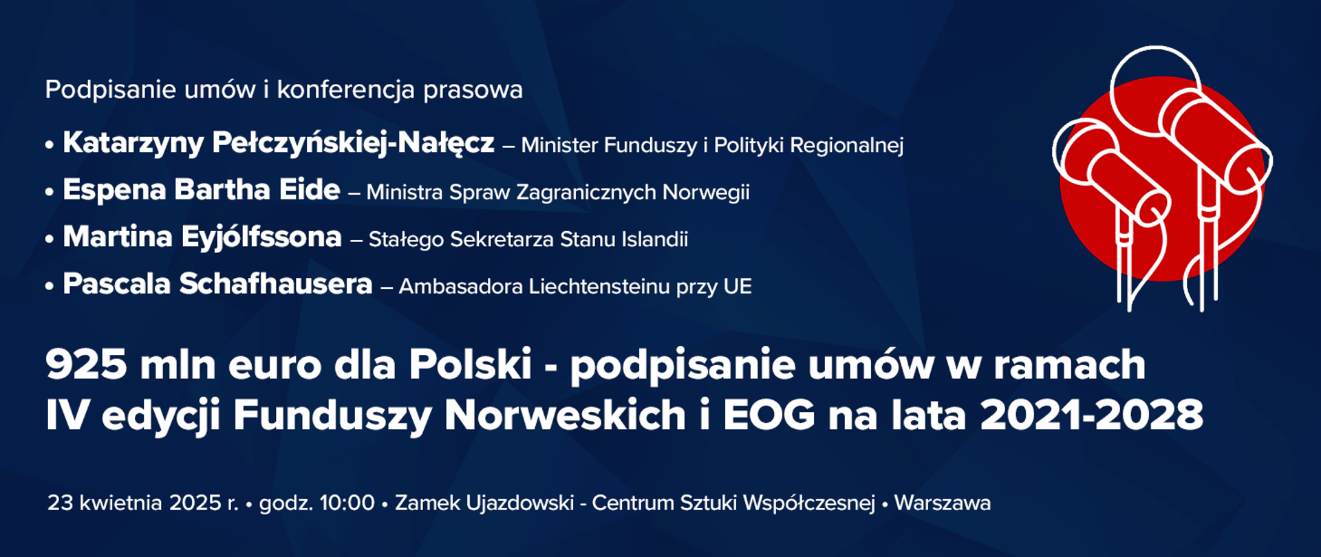 925 mln euro dla Polski – podpisanie umów w ramach IV edycji Funduszy