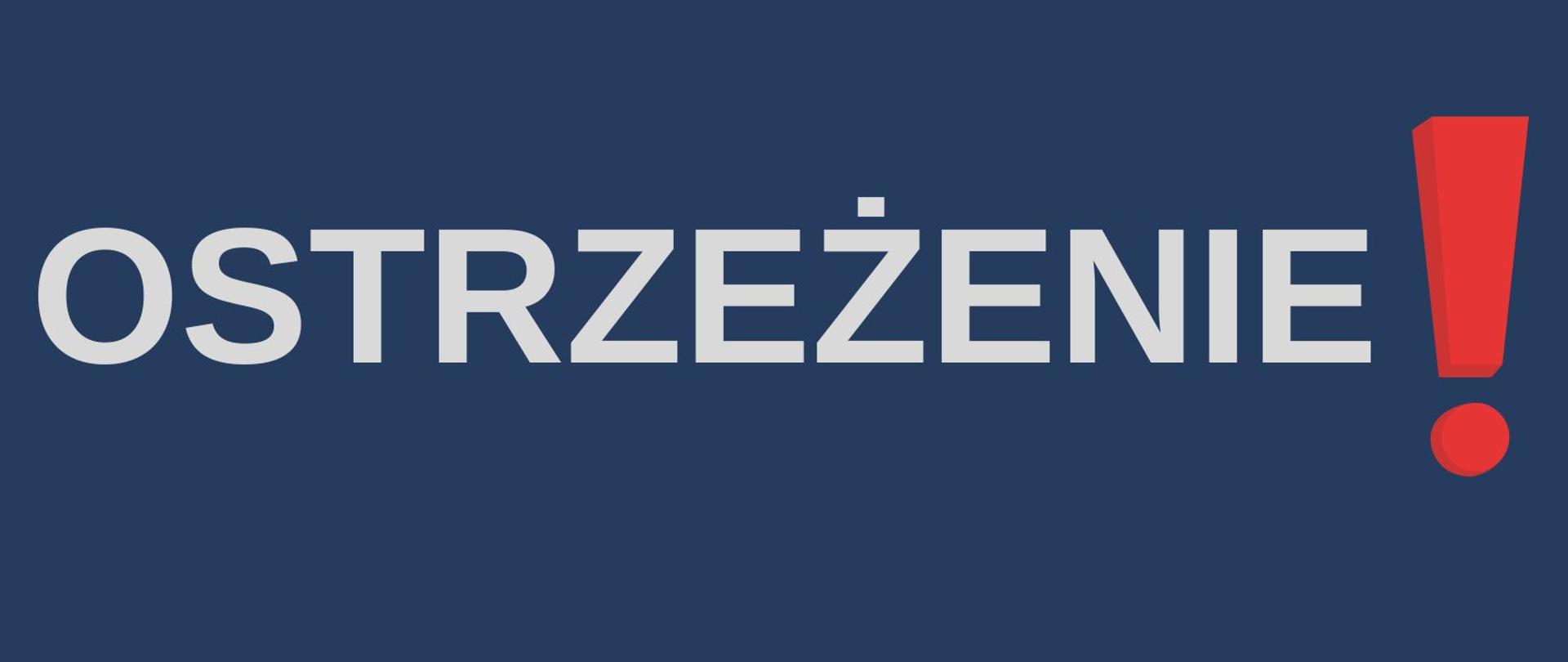 Ostrzeżenie