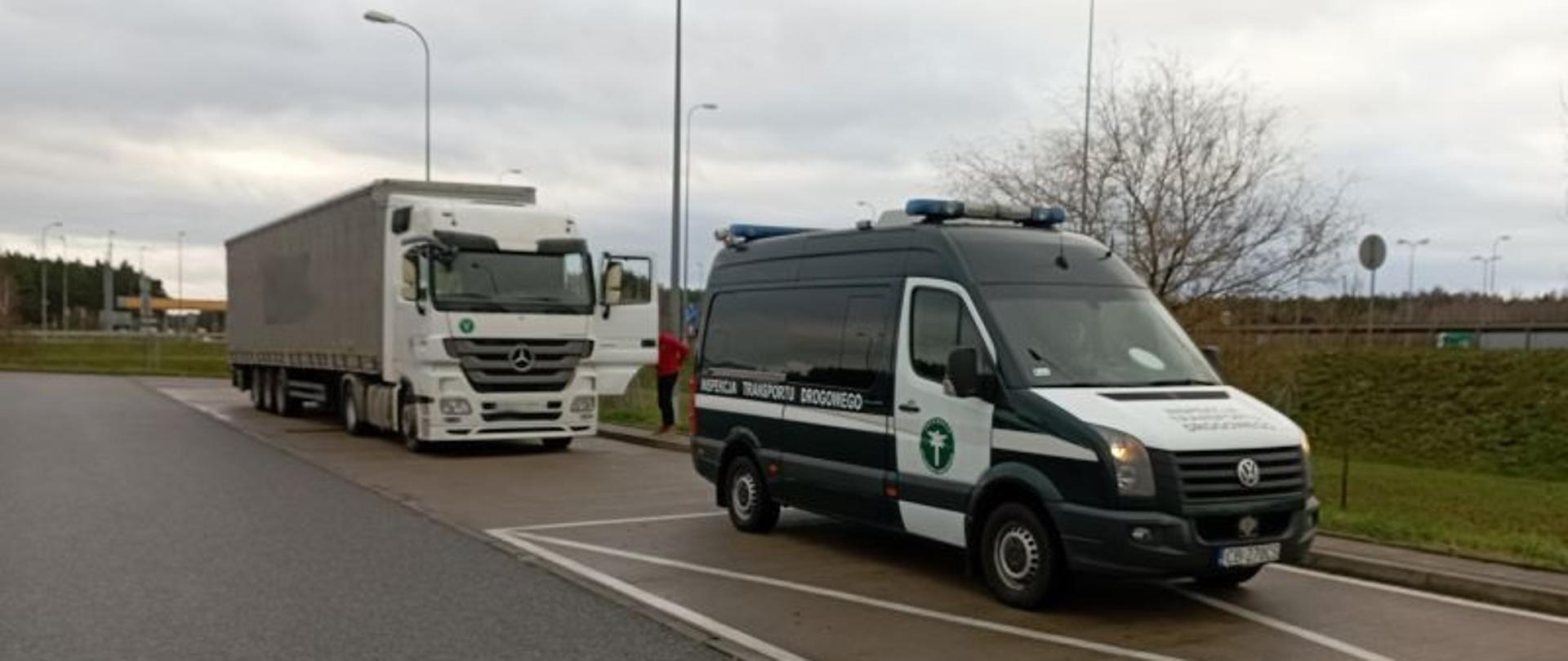 Pojazd ITD wraz z kontrolowaną ciężarówką