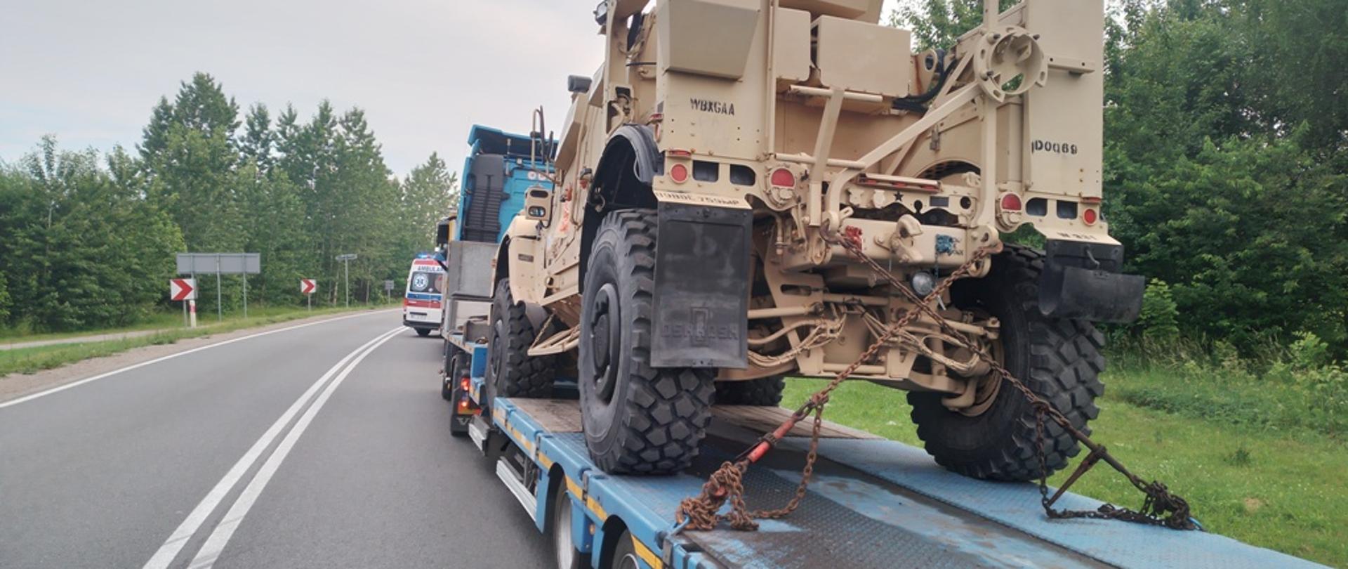 Zderzenie dwóch ciężarówek na dk 19 - Siemiatycze