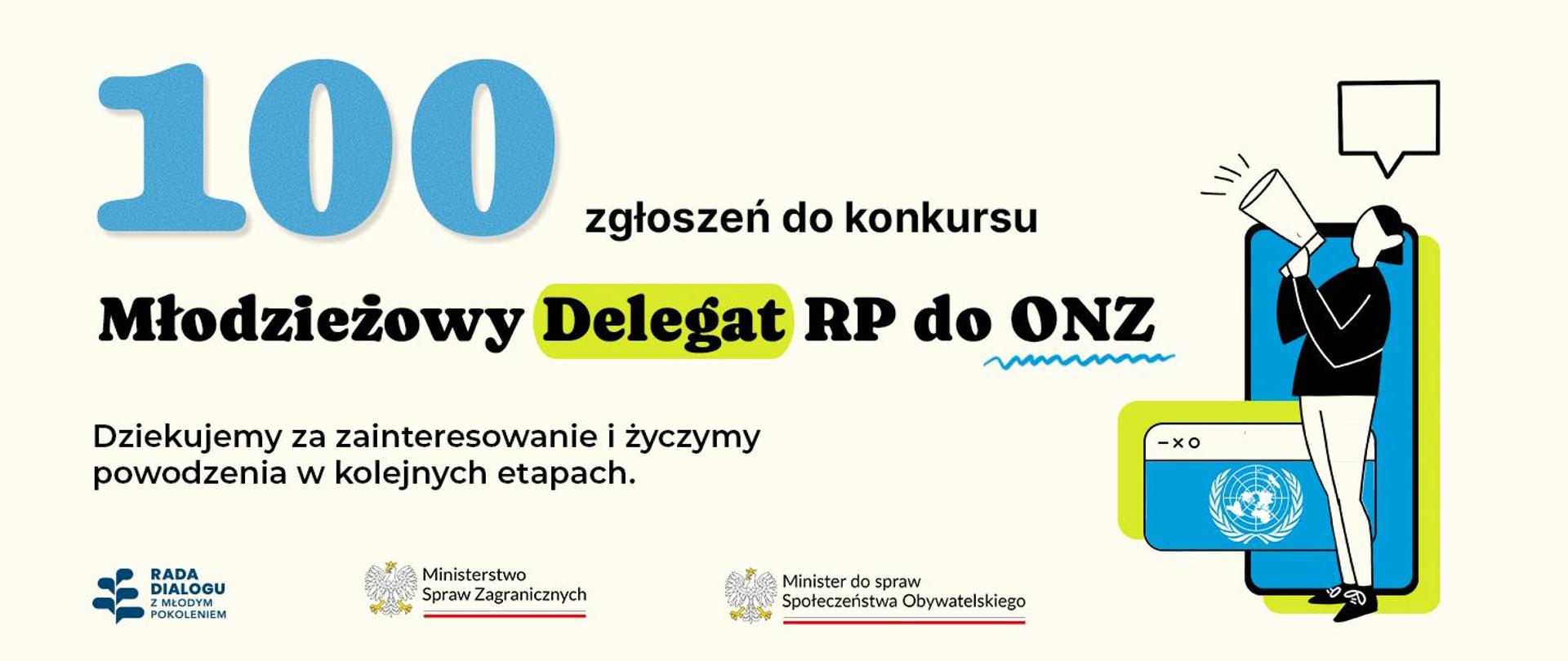 Zgłoszenia do konkursu Młodzieżowy Delegat RP do ONZ