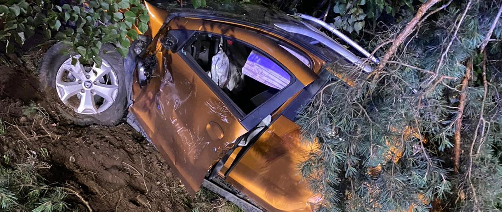 Wypadek w okolicach miejscowości Gralewo Stacja