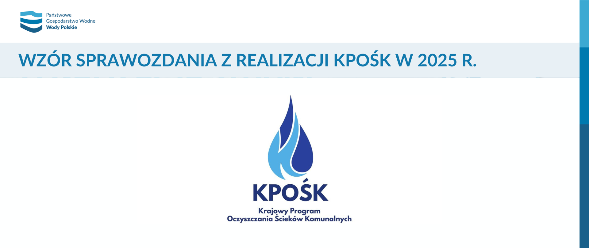 Wzór sprawozdania z realizacji KPOŚK w 2025