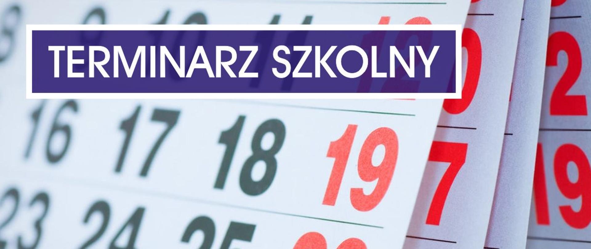 terminarz szkolny
