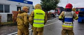Ćwiczenia taktyczno-bojowe na terenie zakładu Destylacje Polskie w Obornikach