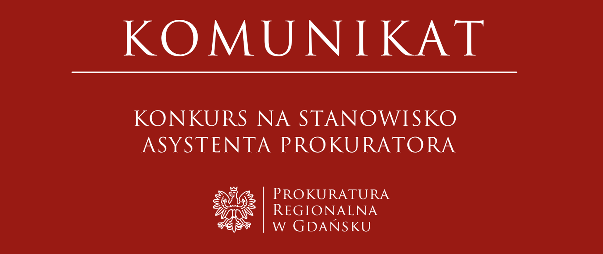 Konkurs na stanowisko asystenta prokuratora