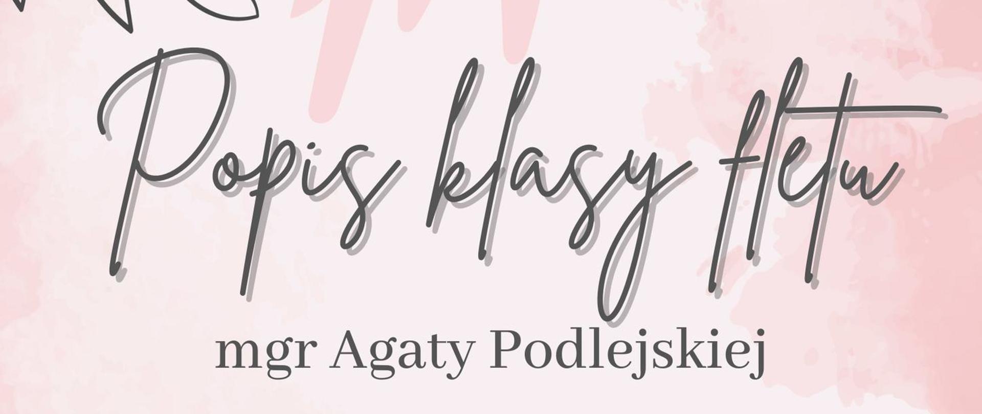 W centrum plakatu znajdują się informacje dotyczące wydarzenia. Plakat posiada botaniczne grafiki na jasnoróżowym tle. 