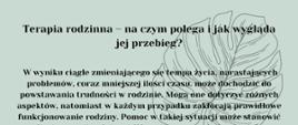 terapia rodzinna