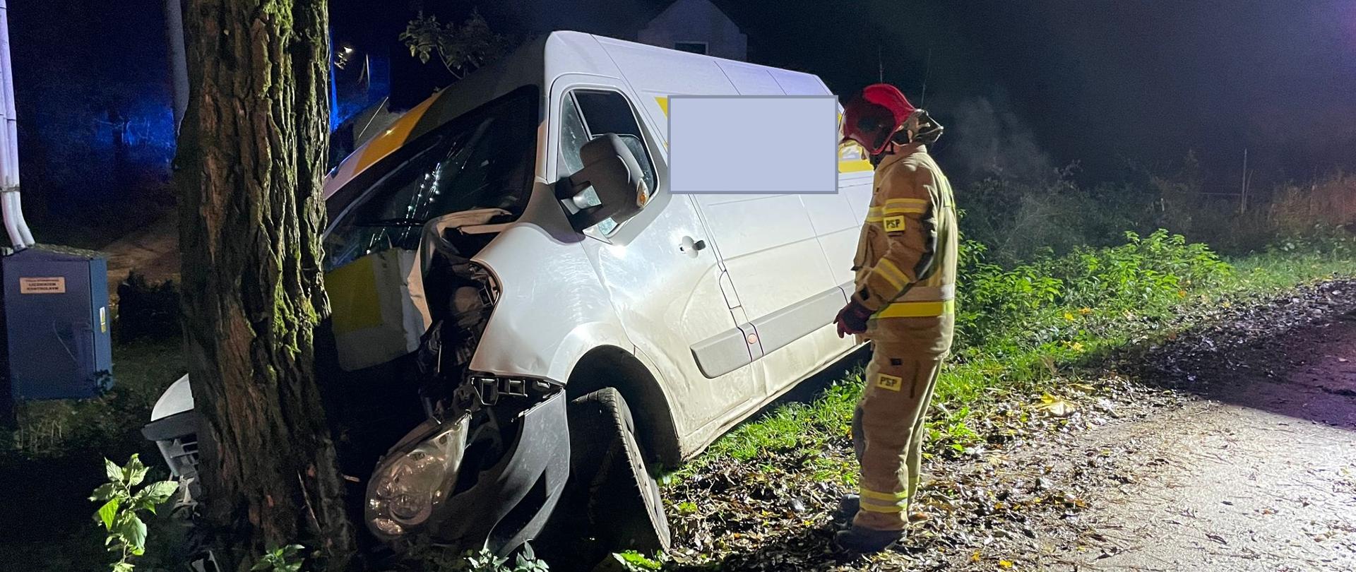 Wypadek drogowy w miejscowości Boronice.