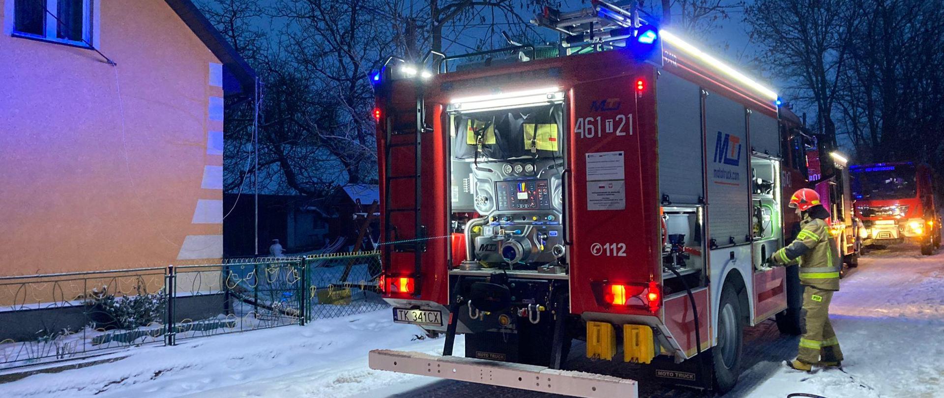 Działania strażaków ratowników podczas sezonu grzewczego na terenie powiatu pińczowskiego
