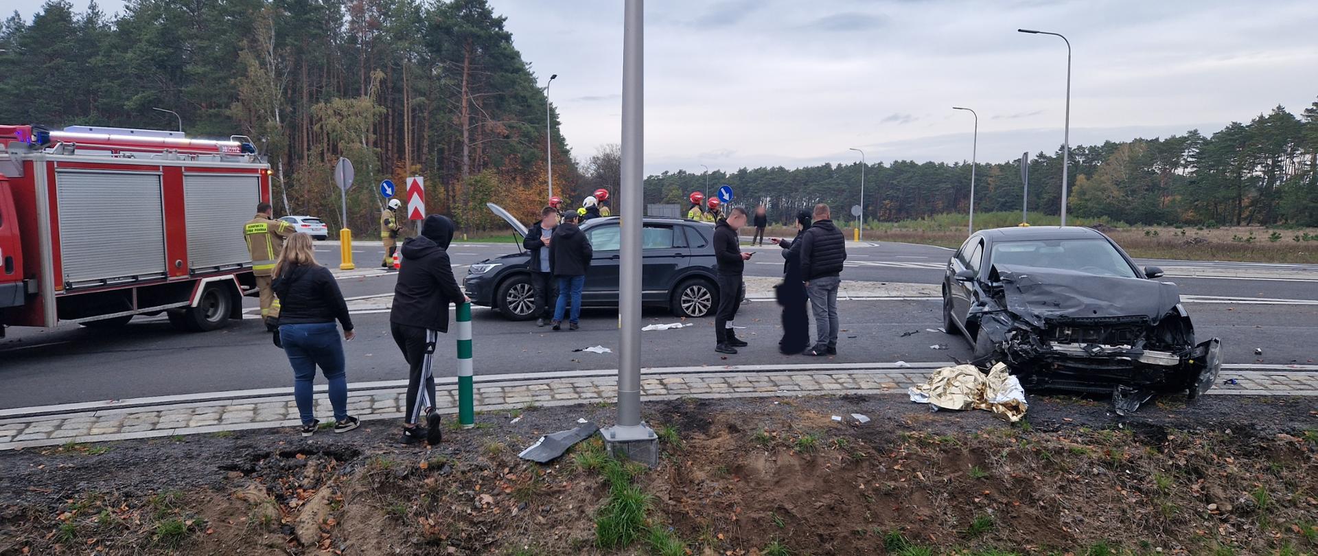 Wypadek drogowy DK22