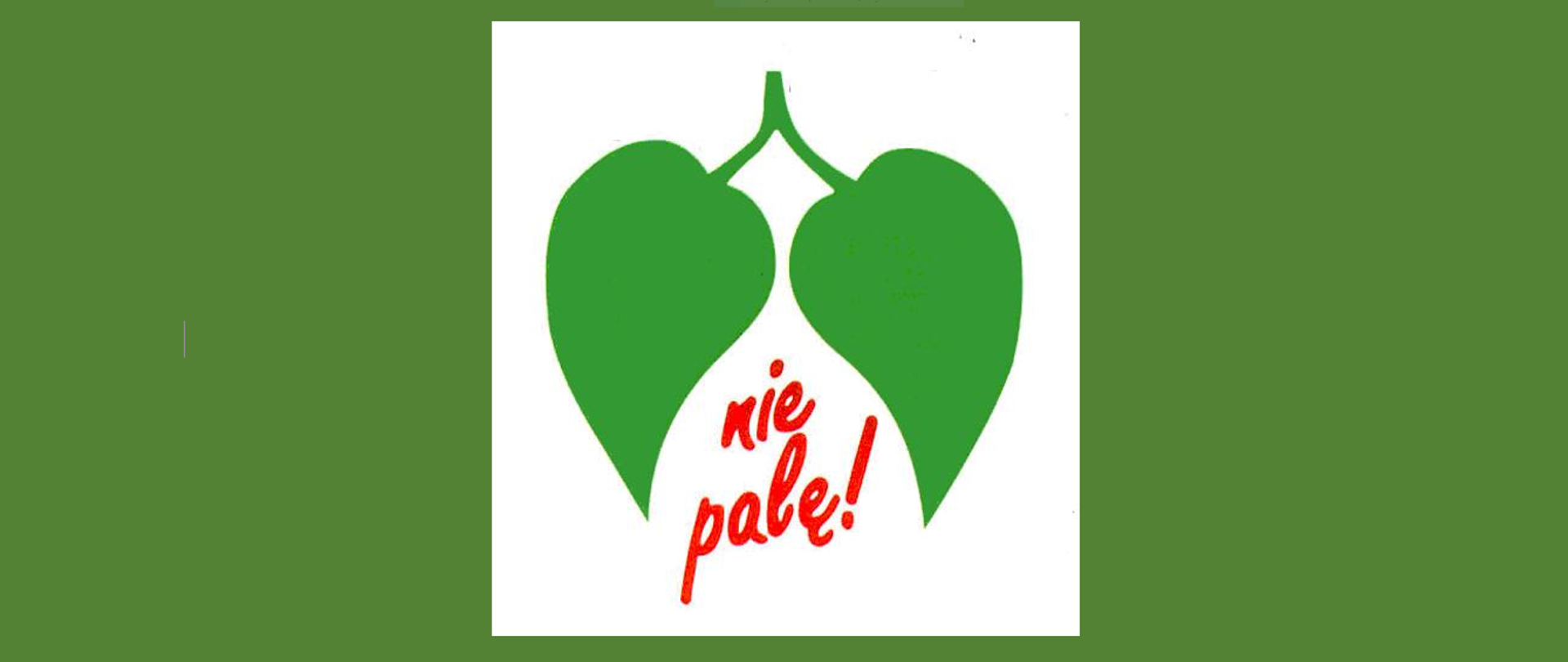 Zielone płuca i napis nie palę!