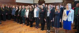 Uroczysty apel z okazji Narodowego Święta Niepodległości w Urzędzie Wojewódzkim w Szczecinie
