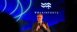 Ambasador Krzysztof Olendzki otwiera konferencję V4 + AIRPORTS - Airport Innovation Roundtable for Central Europe – AIR2023 w Bledzie