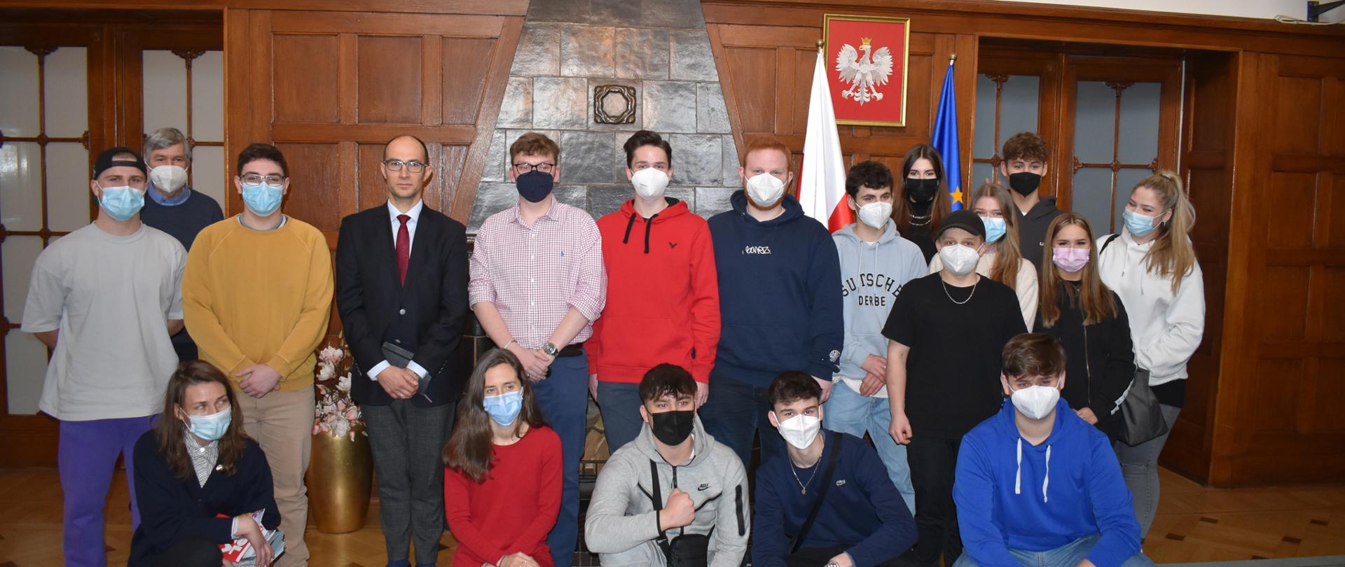 Schülergruppe aus dem Ulrich-von-Hutten-Gymnasium in Berlin-Lichtenrade 