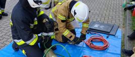 Egzamin kończący szkolenie podstawowe strażaków ratowników OSP