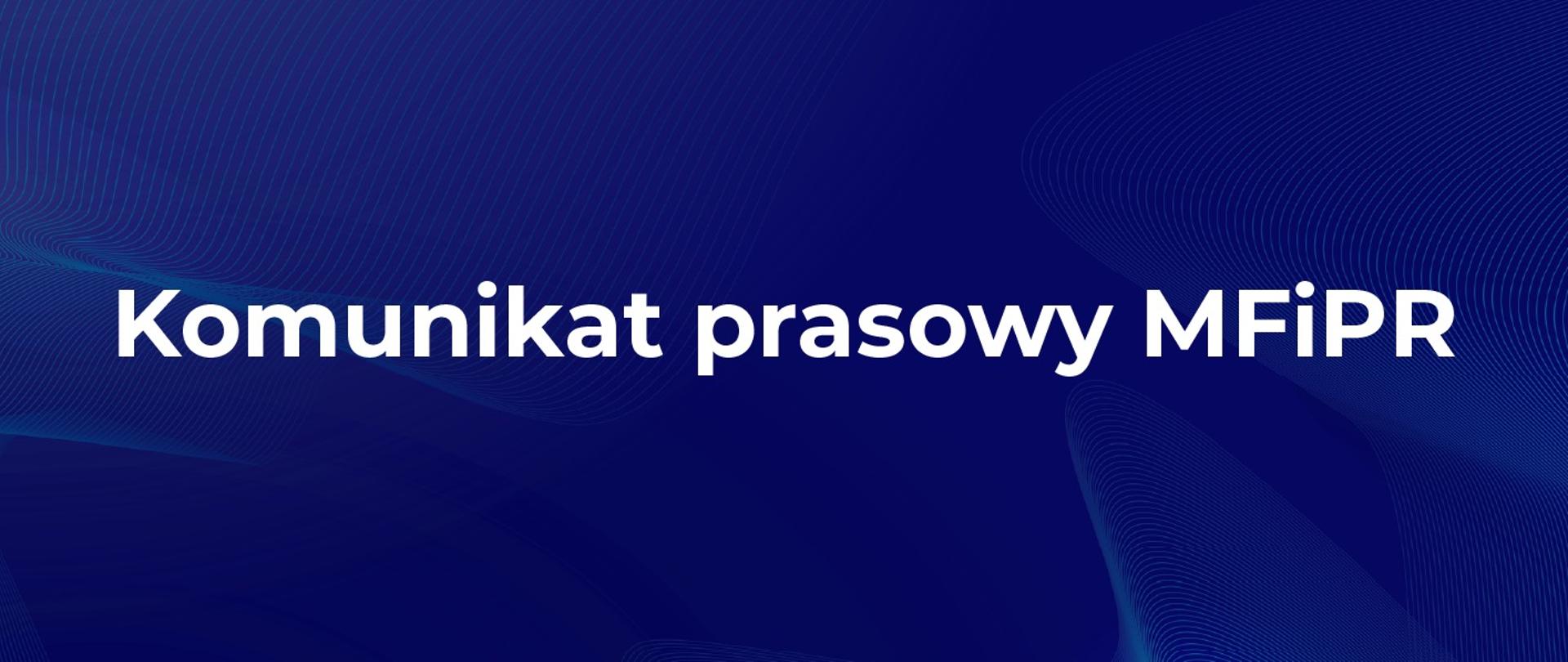 Niebieskie tło z tytułem 