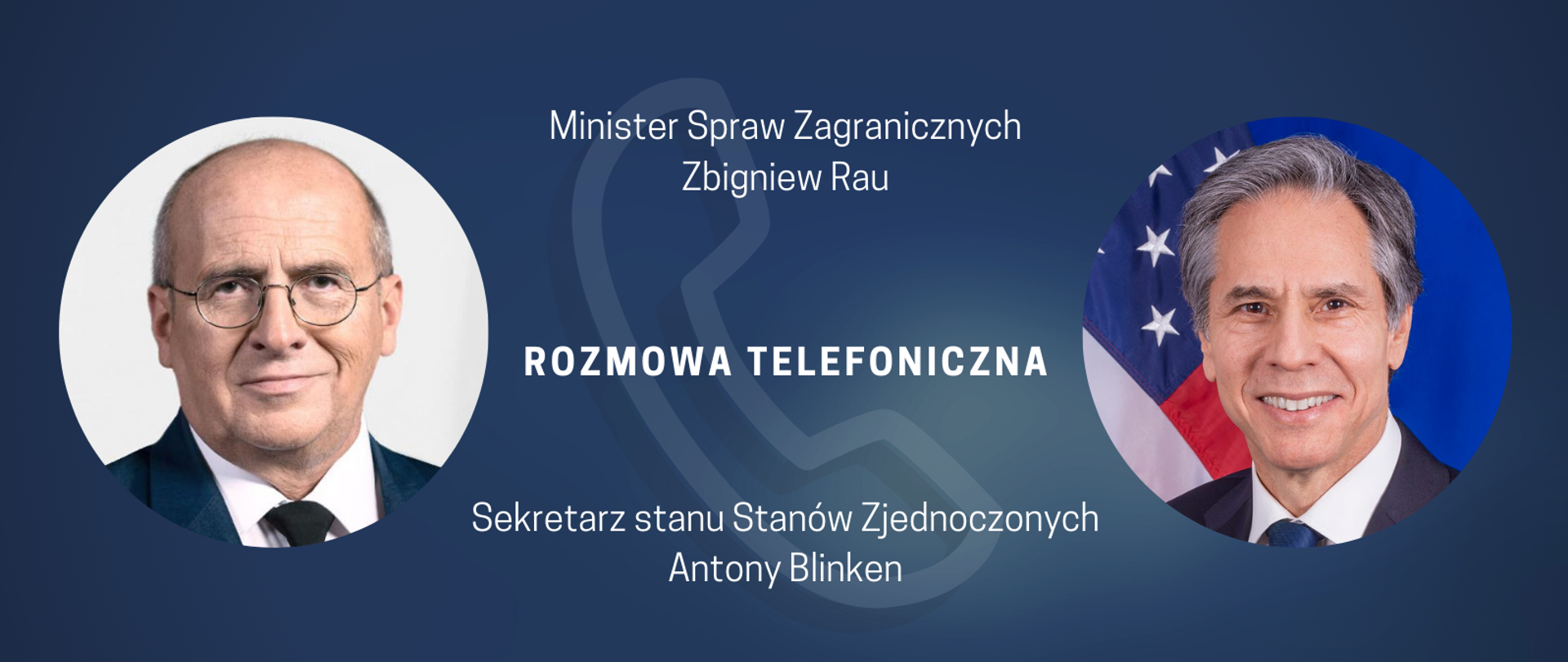 Rozmowa Ministra Raua z Antonym Blinkenem