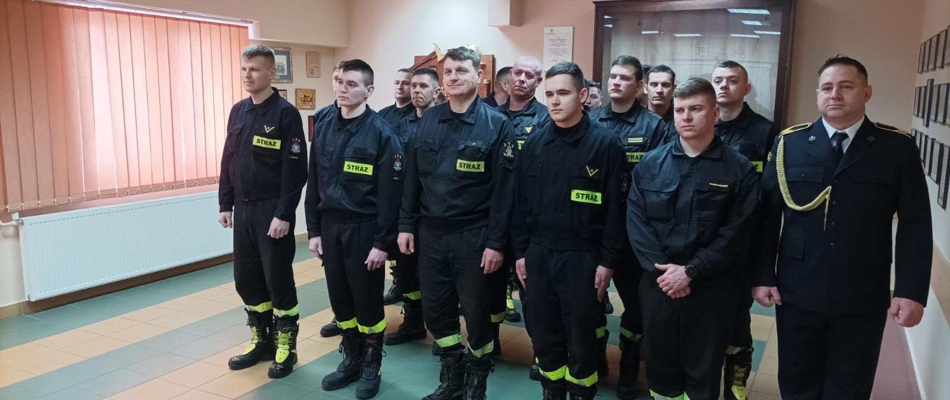 Uroczysta zbiórka funkcjonariuszy KP PSP w Sztumie