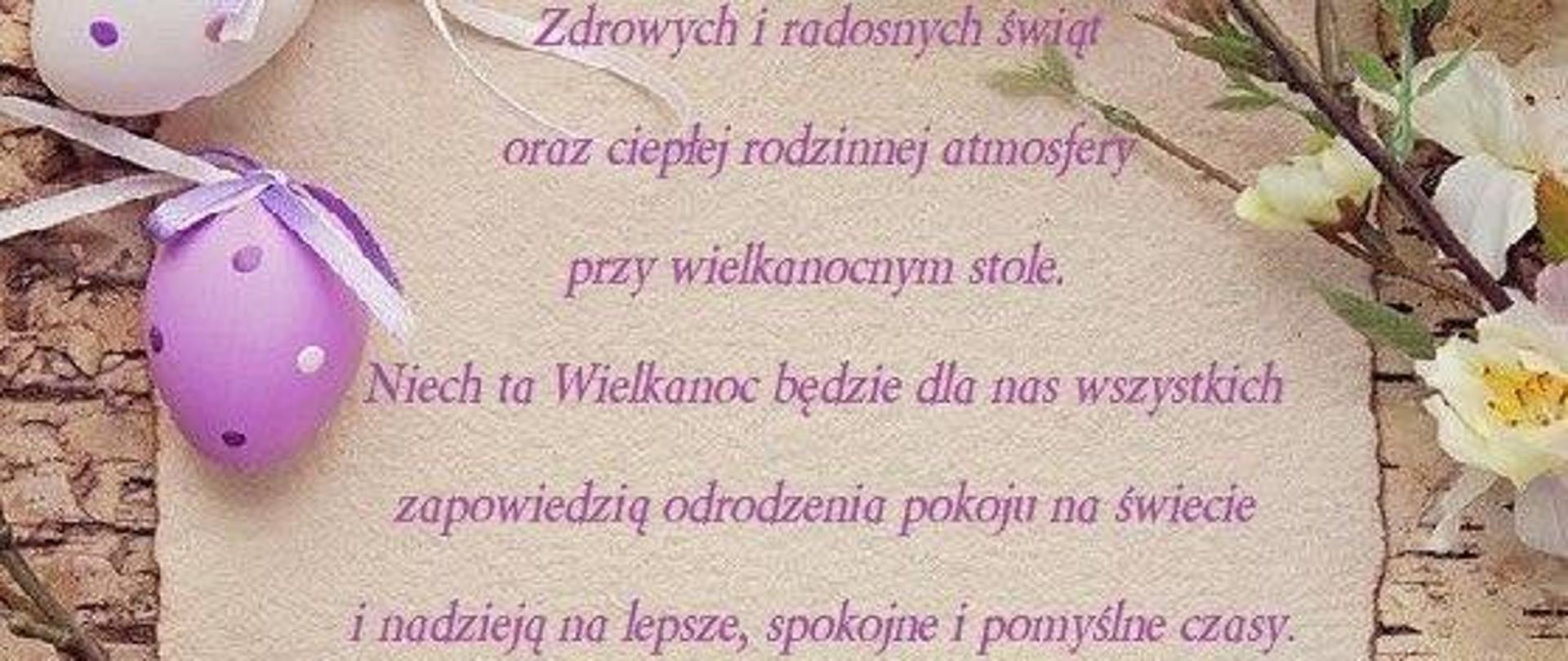 ŻYCZENIA WIELKANOCNE Komendy Powiatowej PSP w Sejnach