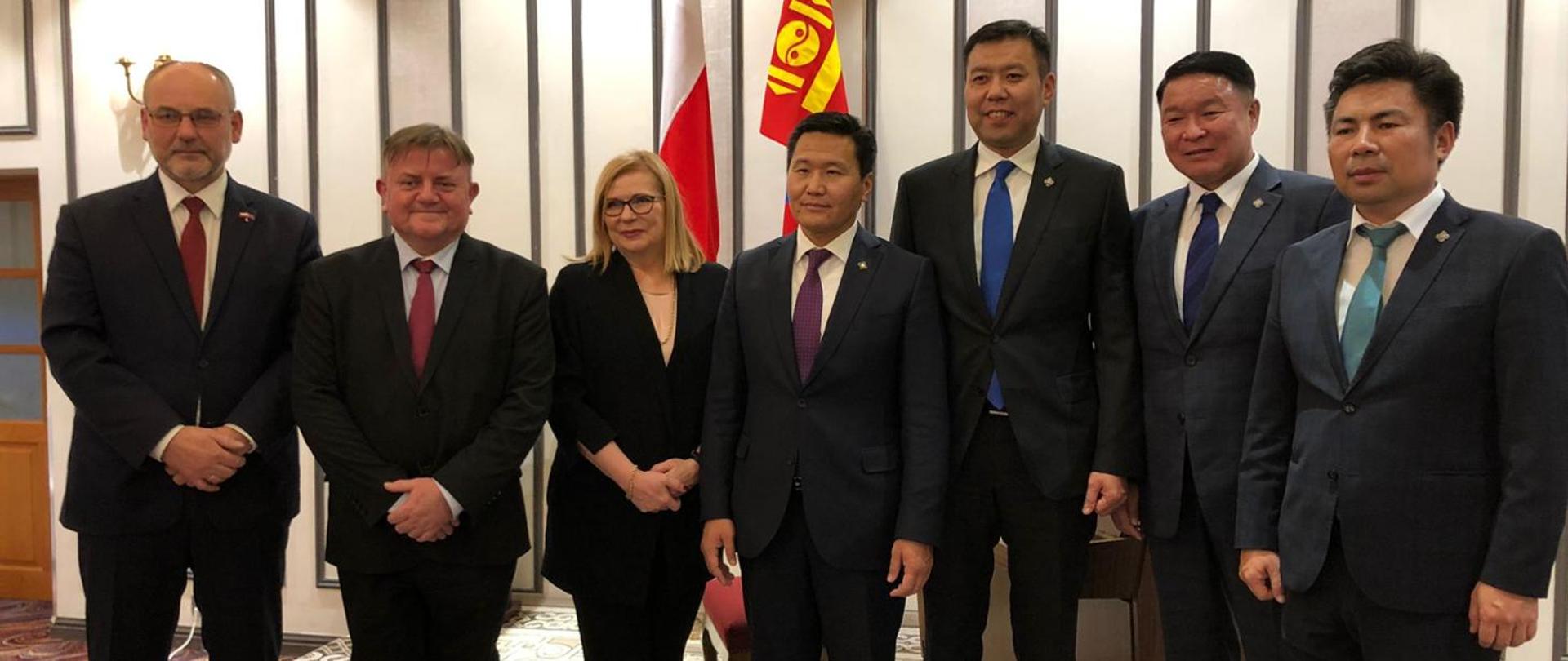 Deputy Minister Piotr Dziadzio with a visit to Mongolia