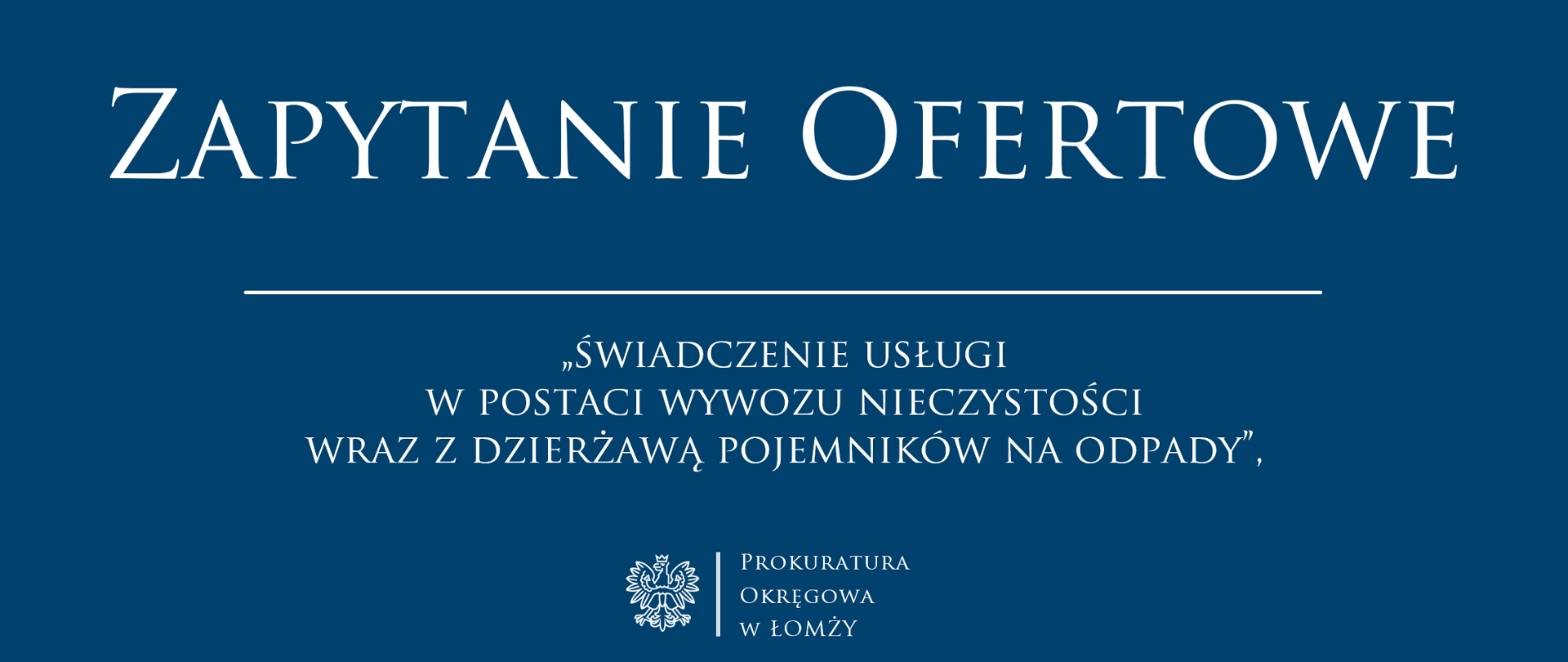 świadczenie usługi w postaci wywozu nieczystości wraz z dzierżawą pojemników na odpady