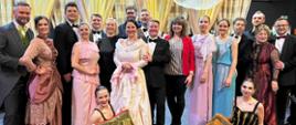 Na zdjęciu znakomici artyści Teatru Muzycznego Castello, wśród których było wielu absolwentów naszego studium oraz obecni uczniowie.