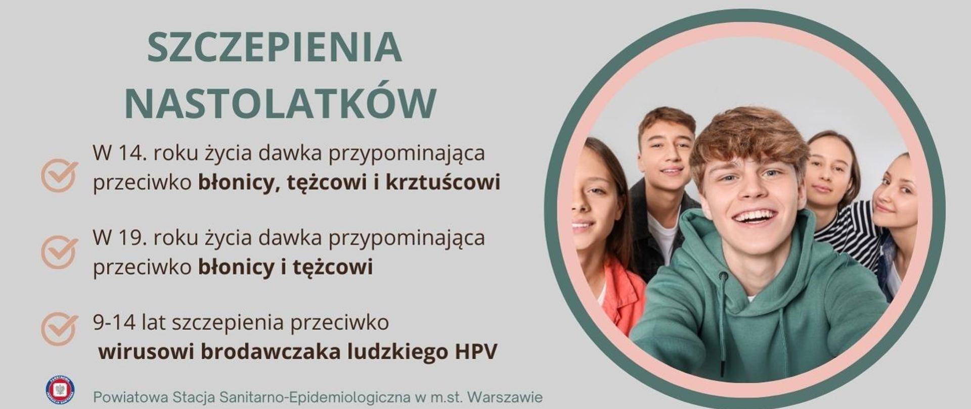 szczepienia nastolatków
