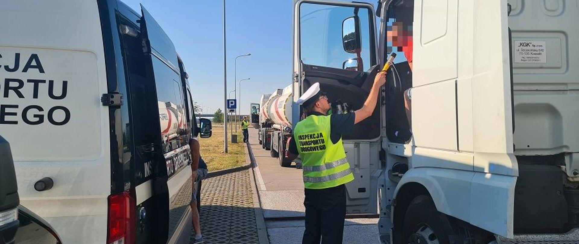 Sprawdzenie stanu trzeźwości kierowców pojazdów ciężarowych
