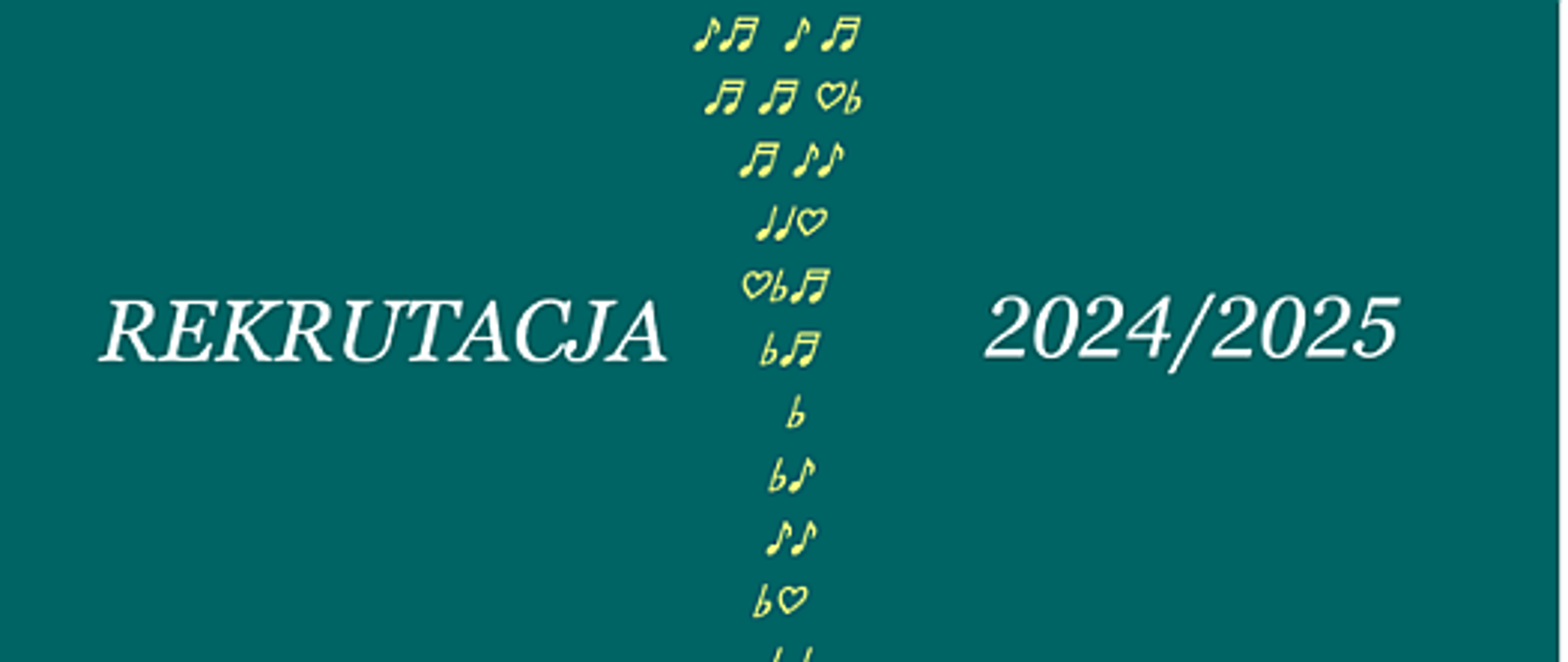 Na niebieskim tle napis rekrutacja 2024 2025