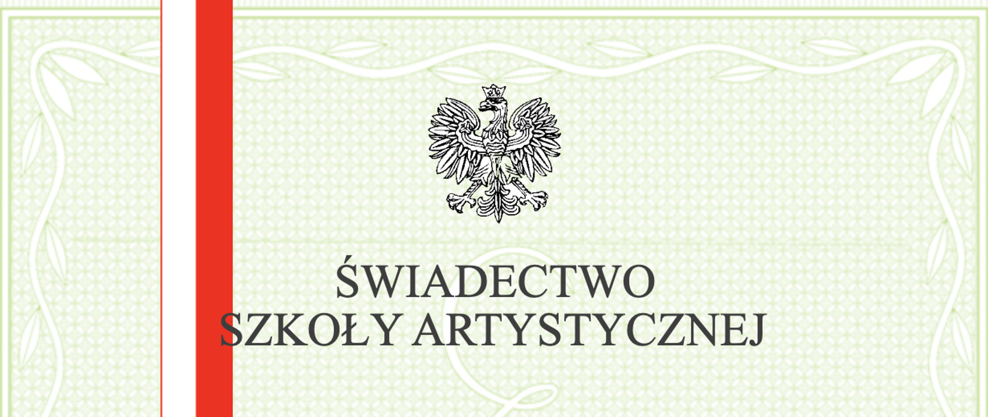 Świadectwo szkoły artystycznej