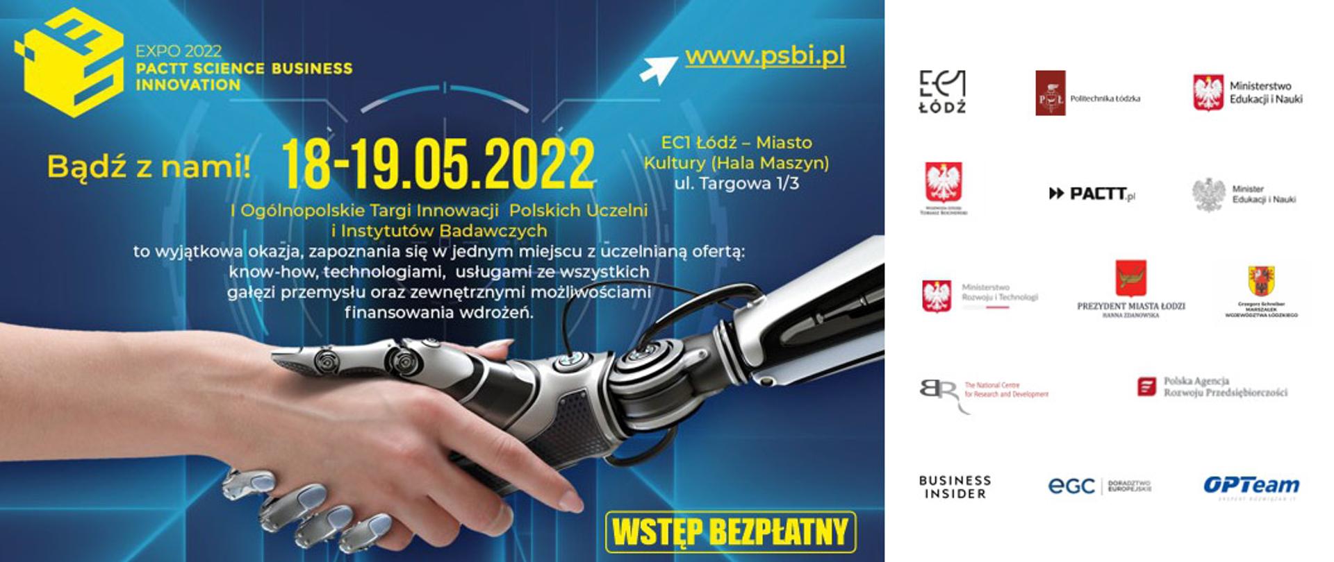 PACTT SCIENCE BUSINESS INNOVATION EXPO 2022 – zachęcamy do udziału w wyjątkowym spotkaniu nauki i biznesu