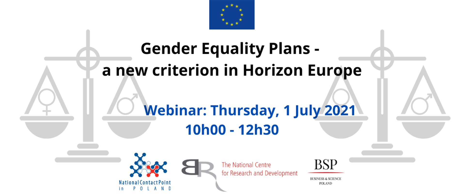 Gender Equality Plans - a new criterion in Horizon Europe – webinar na temat równości szans