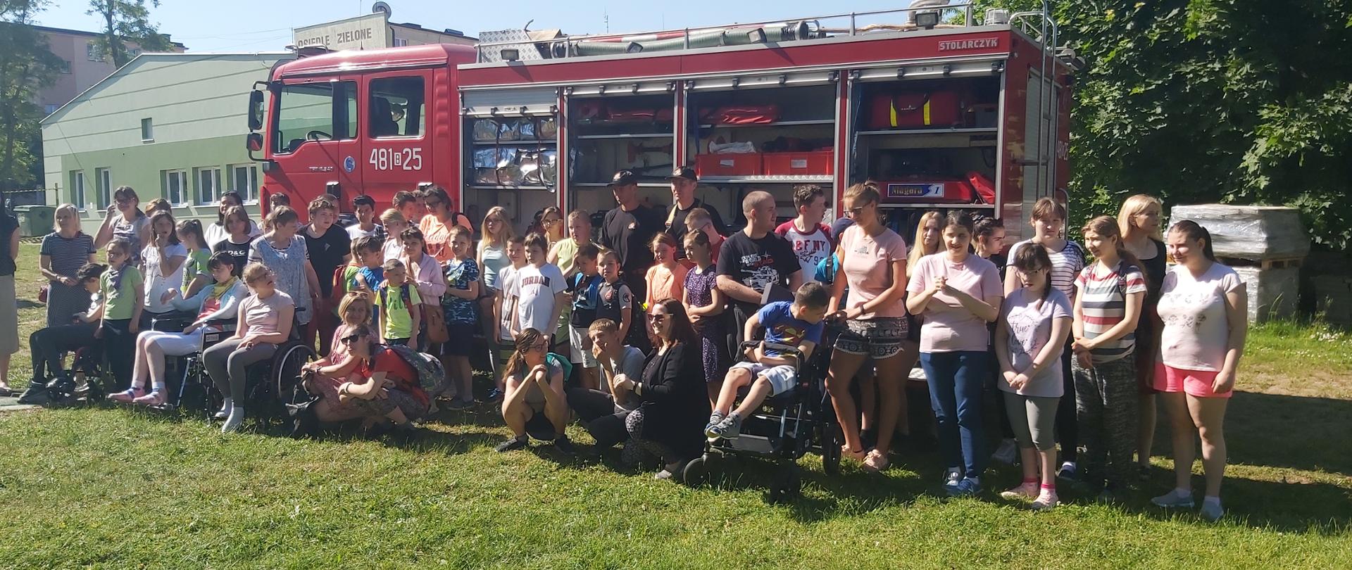 Spotkania edukacyjne strażaków z dziećmi na terenie powiatu sokólskiego