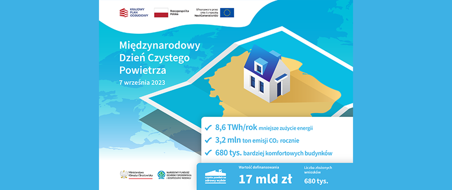 Grafika ilustrująca Międzynarodowy Dzień Czystego Powietrza