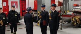 Awansowanie na stanowisko Dowódcy Jednostki Ratowniczo-Gaśniczej nr 1 w Kędzierzynie-Koźlu - st. kpt. Grzegorz PAWEŁEK