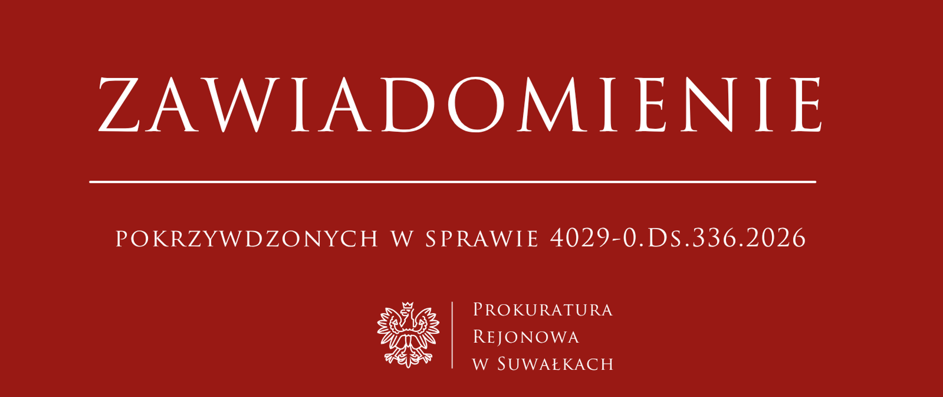 pokrzywdzonych w sprawie 4029-0.Ds.336.2026
