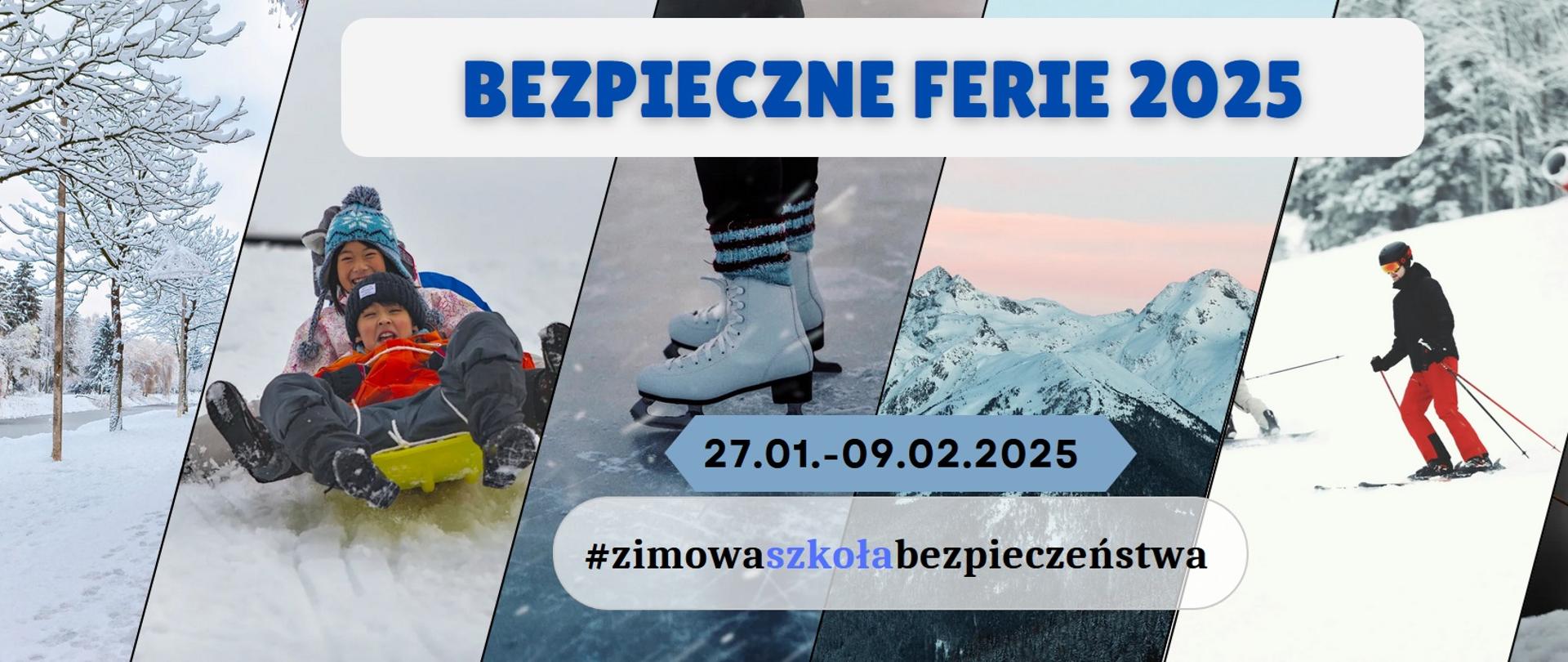 Mozaika zdjęć zimowych