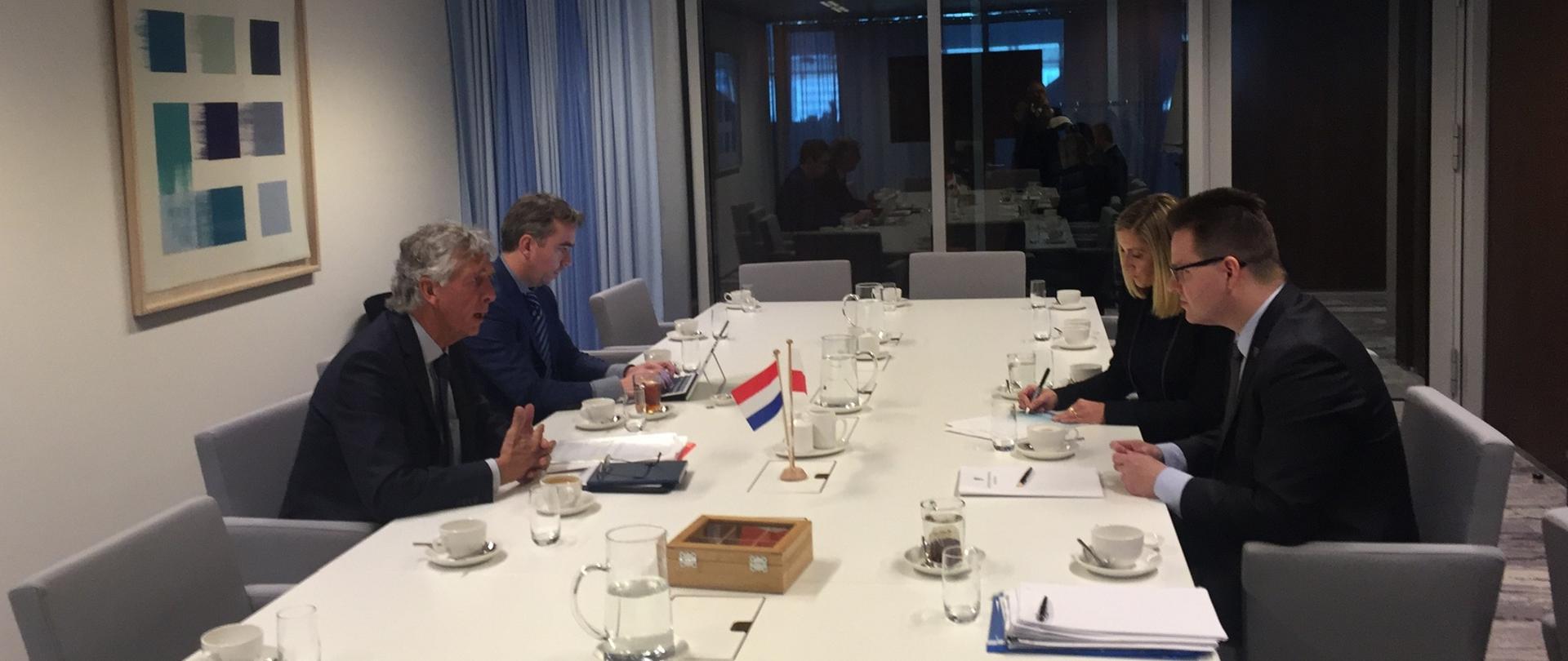 Spotkanie wiceministra Andrzeja Bittela z dyrektorem generalnym ds. mobilności Markiem Frequinem